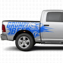 Kit Adesivi Laterali in Stile Splash Ape Brontolona per Camion Dodge Ram_4