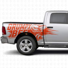 Kit Adesivi Laterali in Stile Splash Ape Brontolona per Camion Dodge Ram_8