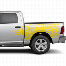 Kit Adesivi Laterali in Stile Splash Ape Brontolona per Camion Dodge Ram_9