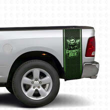 Kit di decalcomanie in vinile stile alveare Grumpy Bee per il comodino del camion Dodge Ram_3
