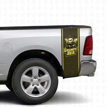 Kit di decalcomanie in vinile stile alveare Grumpy Bee per il comodino del camion Dodge Ram_5