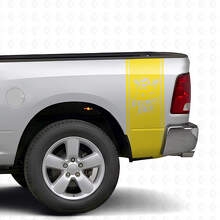 Kit adesivo in vinile a strisce stile nido d'ape Grumpy Bee per il comodino del camion Dodge Ram_5