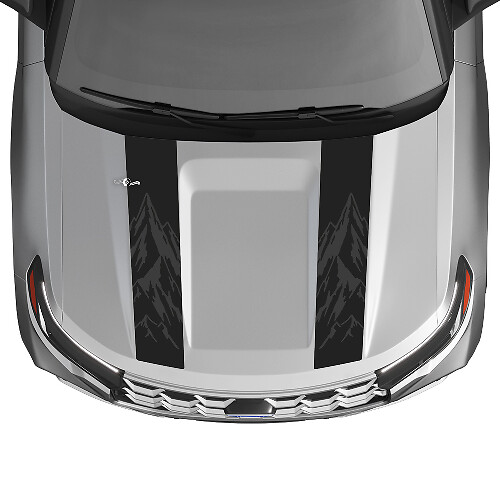Kit adesivo in vinile con strisce contorno doppia montagna per cofano per Musclecar Explorer ST 2020-26