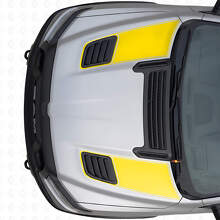 Set di Adesivi in Vinile a Strisce con Doppio Contorno per Ventilazione Cofano per Dodge Ram Sport 2019+_5