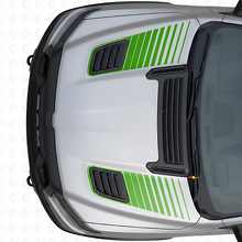 Set di Adesivi in Vinile a Strisce a Doppio Strobo per Sfiato Cofano per Dodge Ram Sport 2019+_3