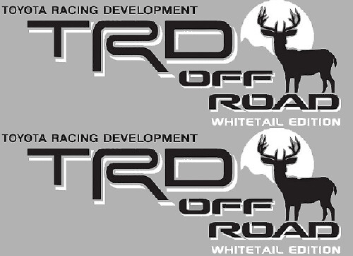 Adesivi Laterali TRD Off Road Whitetail Edition Deer per Toyota FJ Cruiser