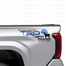 Set di adesivi laterali in vinile TRD Off Road Whitetail Edition Deer per camion Toyota_2