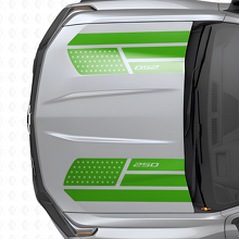Set di adesivi in vinile a strisce per cofano in stile stelle e acciaio con bandiera USA per Chevrolet Colorado_3