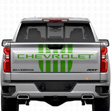 Set di Adesivi in Vinile a Strisce in Stile Stars & Steel per Portellone Chevrolet Silverado_4