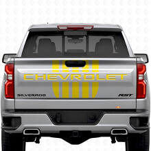 Set di Adesivi in Vinile a Strisce in Stile Stars & Steel per Portellone Chevrolet Silverado_5
