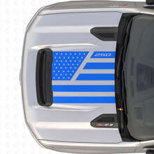 Adesivo in Vinile per Cofano Stile Stelle e Acciaio con Bandiera USA per Chevrolet Silverado 2500 HD_2