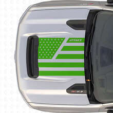 Adesivo in Vinile per Cofano Stile Stelle e Acciaio con Bandiera USA per Chevrolet Silverado 2500 HD_3