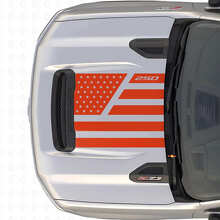Adesivo in Vinile per Cofano Stile Stelle e Acciaio con Bandiera USA per Chevrolet Silverado 2500 HD_4