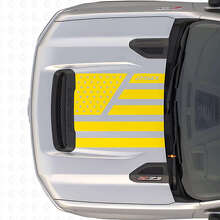 Adesivo in Vinile per Cofano Stile Stelle e Acciaio con Bandiera USA per Chevrolet Silverado 2500 HD_5