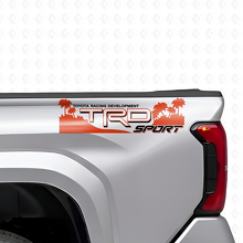 Set di Adesivi Laterali Posteriori in Vinile Stile Spiaggia TRD Off Sport per Camion Toyota_4