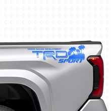 Set Adesivi Laterali Posteriori in Vinile Stile Sport Beach TRD per Camion Toyota_2