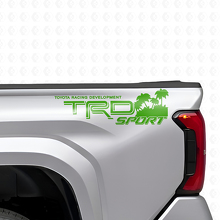 Set Adesivi Laterali Posteriori in Vinile Stile Sport Beach TRD per Camion Toyota_3
