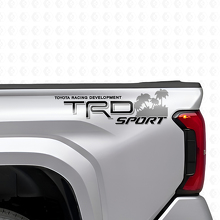 Set Adesivi Laterali Posteriori in Vinile Stile Sport Beach TRD per Camion Toyota_6