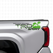 Set Adesivi Laterali Posteriori in Vinile Stile Sport Beach TRD per Camion Toyota_8