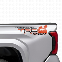 Set Adesivi Laterali Posteriori in Vinile Stile Sport Beach TRD per Camion Toyota_9