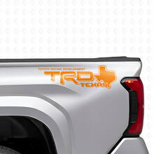 Coppia di Adesivi Laterali in Vinile Stile TRD Mappa del Texas per Camion Toyota_4