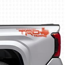 Coppia di Adesivi Laterali in Vinile Stile TRD Mappa del Texas per Camion Toyota_5