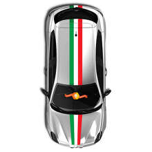 Kit adesivi in vinile con strisce e bandiera italiana per Alfa Romeo_2