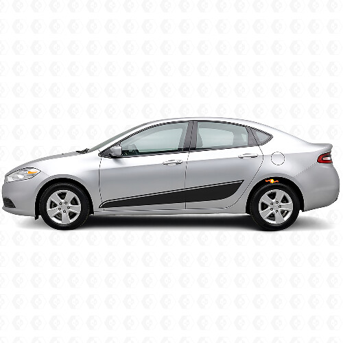 Kit di adesivi laterali a strisce contorno superiore per Dodge Dart