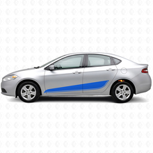 Kit adesivi in vinile delle strisce laterali inferiori per Dodge Dart_2