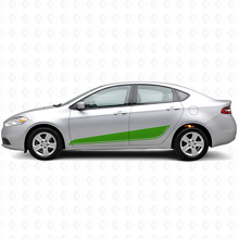 Kit adesivi in vinile delle strisce laterali inferiori per Dodge Dart_3