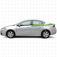 Kit di adesivi in vinile con scritte personalizzate per strisce laterali posteriori per Dodge Dart 2013+_3