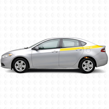 Kit di Adesivi in Vinile con Lettere Personalizzate e Strisce Contorno Laterali Posteriori per Dodge Dart 2013+_5
