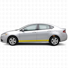 Kit adesivi in vinile personalizzati a strisce dritte per soglia battitacco per Dodge Dart 2013+_5