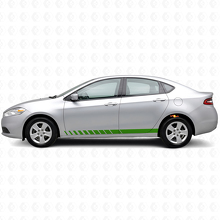Kit Adesivi in Vinile a Strisce Stile Strobo per Minigonne Dodge Dart 2013+_3