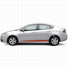 Kit Adesivi in Vinile a Strisce Stile Strobo per Minigonne Dodge Dart 2013+_4