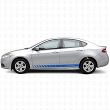 Kit Adesivi in Vinile Personalizzati a Strisce Stile Strobo per Battitacco Dodge Dart 2013+_2