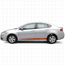 Kit Adesivi in Vinile Personalizzati a Strisce Stile Strobo per Battitacco Dodge Dart 2013+_4