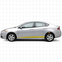 Kit Adesivi in Vinile Personalizzati a Strisce Stile Strobo per Battitacco Dodge Dart 2013+_5