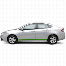Kit adesivi laterali in vinile a strisce dritte per porta per Dodge Dart_2