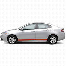 Kit adesivi laterali in vinile a strisce dritte per porta per Dodge Dart_3