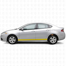 Kit adesivi laterali in vinile a strisce dritte per porta per Dodge Dart_4