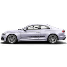 Kit adesivo in vinile con strisce laterali a marchio stile stroboscopico per Audi A5_2