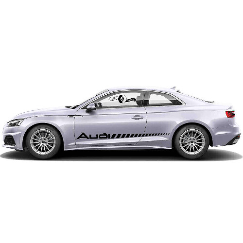 Kit di adesivi laterali in vinile con logo stile lampeggiante per Audi A5