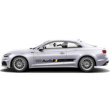 Kit Adesivi Laterali Marchiati Stile Bandiera Tedesca per Audi A5_2