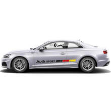 Kit Adesivi Laterali Marchiati Stile Bandiera Tedesca per Audi A5_3