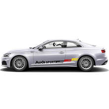 Kit Adesivi Laterali Marchiati Stile Bandiera Tedesca per Audi A5_5