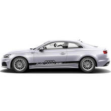Kit di Adesivi in Vinile con Strisce Laterali Marchiate per Audi A5_2