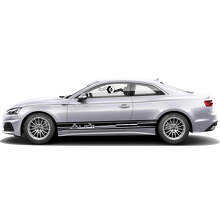 Kit di Adesivi in Vinile con Strisce Laterali Marchiate per Audi A5_5