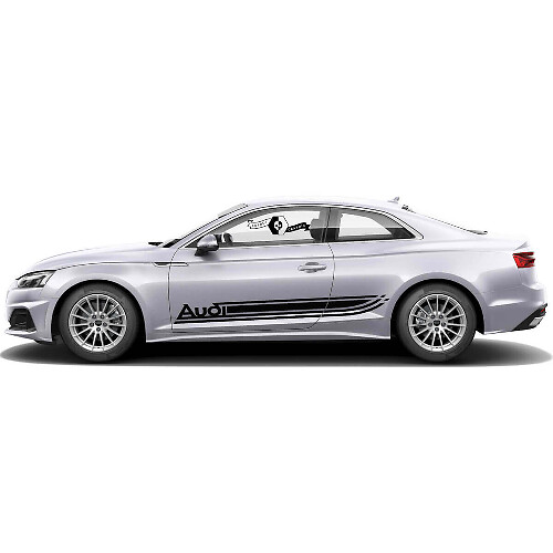 Set di Adesivi in Vinile con Strisce Laterali Marchiate per Audi A5