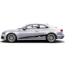 Set di Adesivi in Vinile con Strisce Laterali Marchiate per Audi A5_3